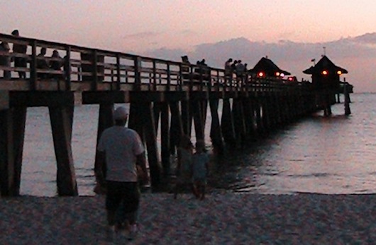 Evening at the fishing pier