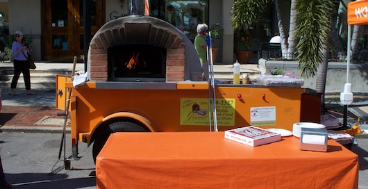 Wood Fired Pizza at the Farmer's Market on Third Street in Naples