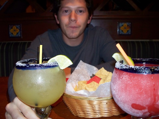 Alex at Mr Tequila in Naples Florida... with margaritas