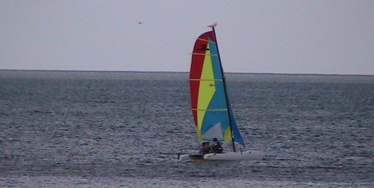Sailing at Naples Grande Beach Resort in Naples Florida