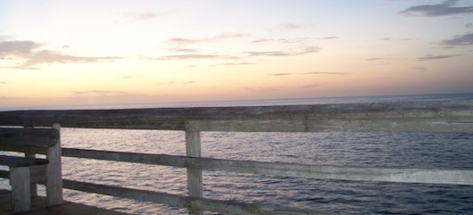 Looking out from Naples pier