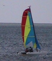 Sailing in Naples Florida with a Hobie Cat