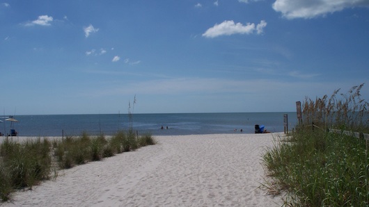 The beach in North Naples by Gulfshore Drive and Immokalee Road