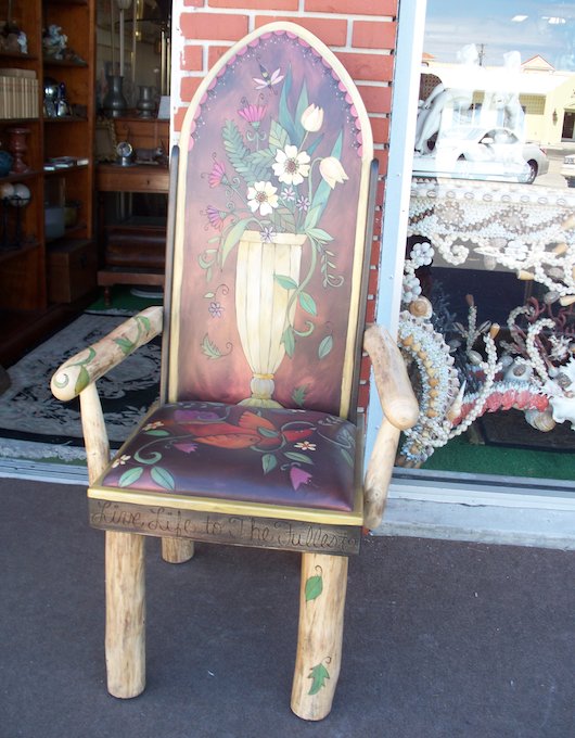 Antique Wood Chair in Naples Florida