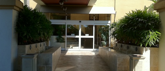 Bayfront Inn Lobby Entrance in Naples