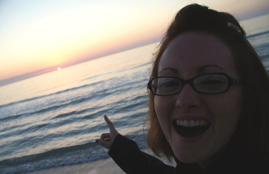 Andrea at Sunset on the Beach in Naples Florida