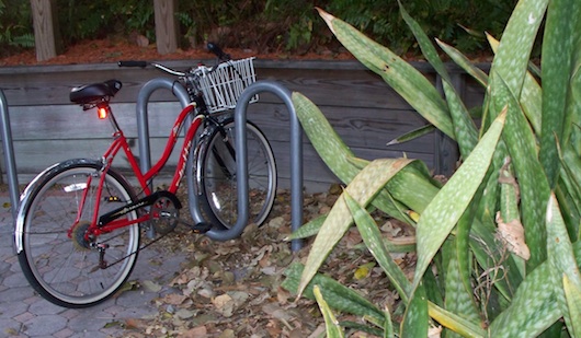 Bicycle parked at the beach in Naples Florida