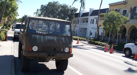 Classic Army Vehicle in Naples