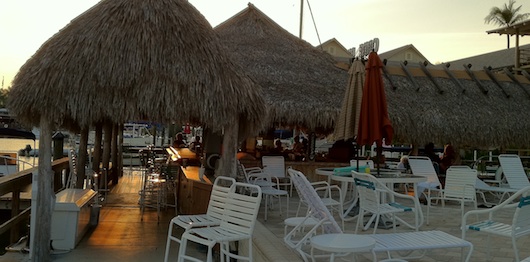 Bar Views of Bay and Boats at the Cove Inn