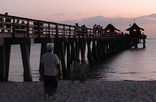 Evening at the fishing pier