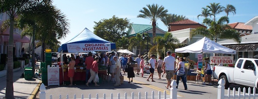 Farmer's Market on Third Street South in Naples