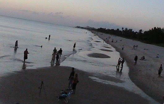 Low Tide at the Beach in Naples Florida