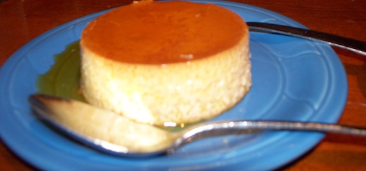 Delicious flan at Mr Tequila Mexican Bar and Restaurant in Naples Florida