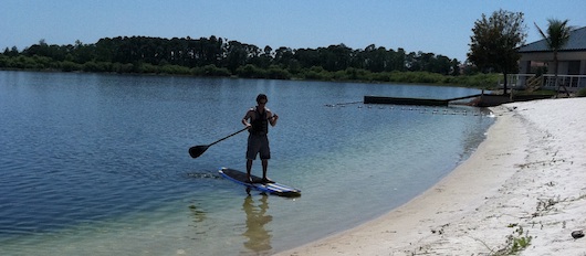 Paddleboarding at Sugden Park in Naples