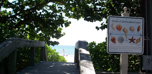 Olde Naples Beach Entrance