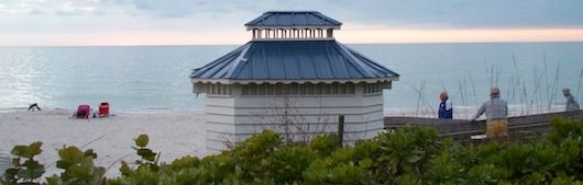 Tiny Beach Hut at Vanderbilt Beach in Naples Florida