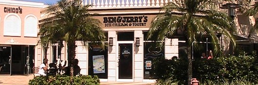 Ben and Jerry's Ice Cream at the Village in Naples Florida