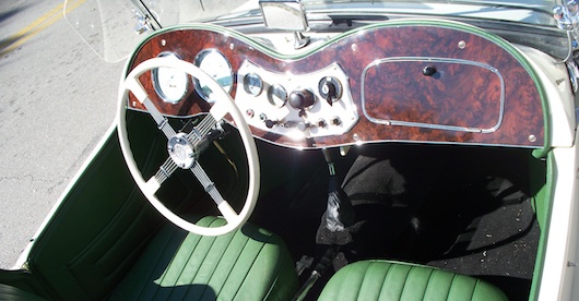 Classic Car in Naples Florida Interior - MG