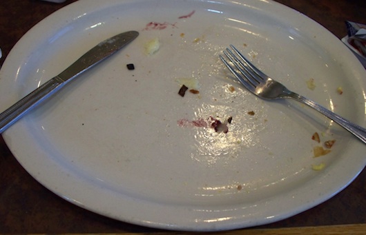 My plate after I was finished at First Watch in Naples