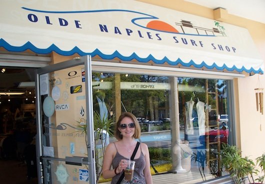 Andrea at Olde Naples Surf Shop