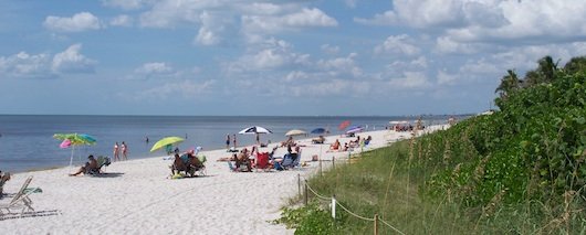 North view from Vanderbilt Beach in Naples Florida