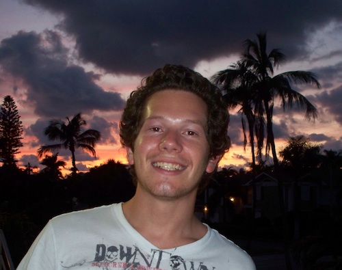 Alex after a Naples Florida sunset