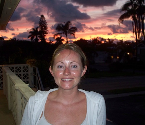 Andrea after a Naples Florida sunset
