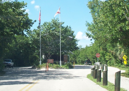 Entrance to Wiggins State Park in Naples Florida
