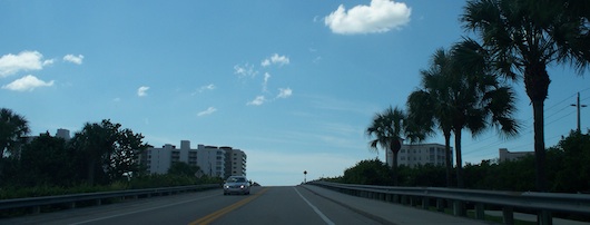 Going over the bridge to North Naples beach